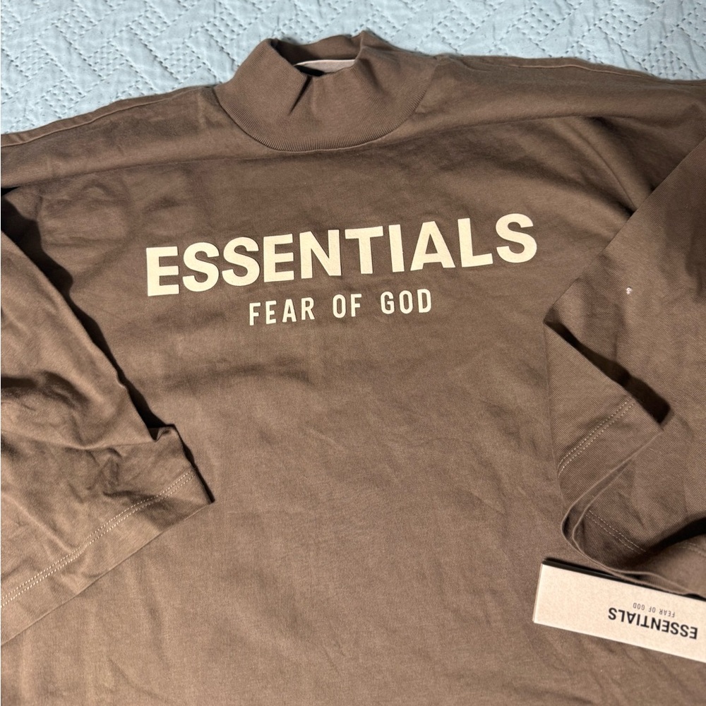 Fear of God Essentials Tan Tee